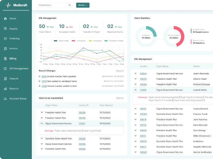 medical billing features